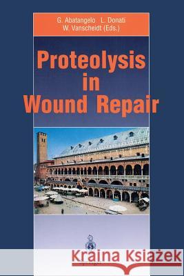 Proteolysis in Wound Repair Giovanni Abatangelo Luigi Donati Wolfgang Vanscheidt 9783540608158 Springer