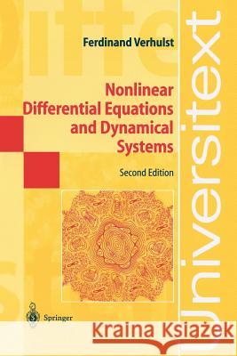 Nonlinear Differential Equations and Dynamical Systems Ferdinand Verhulst 9783540609346