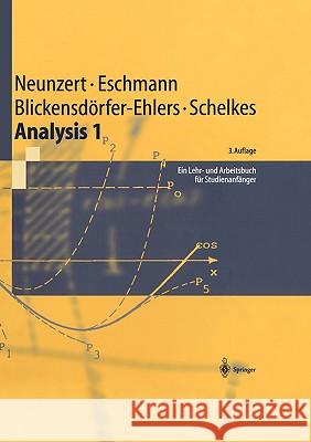 Analysis 1: Ein Lehr- Und Arbeitsbuch Für Studienanfänger Neunzert, H. 9783540610120 Springer, Berlin