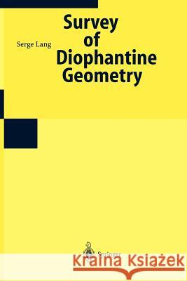 Number Theory III: Diophantine Geometry Lang, Serge 9783540612230 Springer