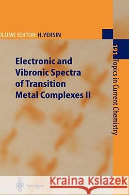 Electronic and Vibronic Spectra of Transition Metal Complexes II H. Yersin Hartmut Yersin T. Azumi 9783540629221 Springer