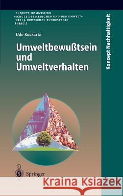 Umweltbewußtsein Und Umweltverhalten Kuckartz, Udo 9783540636588