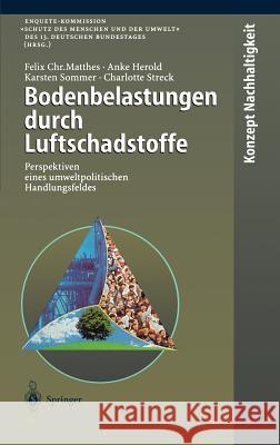 Bodenbelastungen Durch Luftschadstoffe: Perspektiven Eines Umweltpolitischen Handlungsfeldes Matthes, Felix C. 9783540645931 Springer