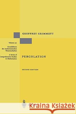 Percolation Geoffrey R. Grimmett 9783540649021