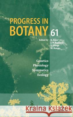 Progress in Botany: Genetics Physiology Systematics Ecology Esser, K. 9783540649915 Springer