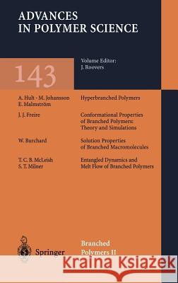 Branched Polymers II Jacques Roovers 9783540650058 Springer-Verlag Berlin and Heidelberg GmbH & 