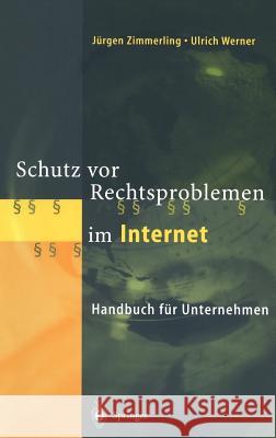 Schutz VOR Rechtsproblemen Im Internet: Handbuch Für Unternehmen Zimmerling, Jürgen 9783540653660