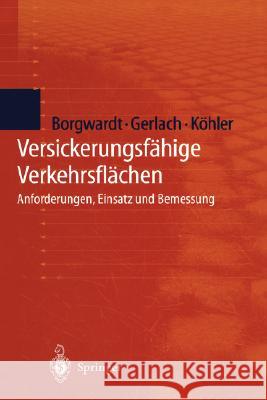 Versickerungsfähige Verkehrsflächen: Anforderungen, Einsatz Und Bemessung Borgwardt, S. 9783540660484 Springer