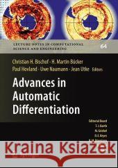 Advances in Automatic Differentiation Christian H. Bischof, H. Martin Bücker, Paul Hovland, Uwe Naumann, Jean Utke 9783540689355