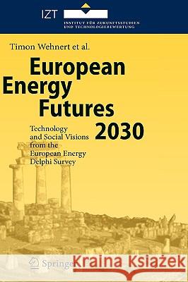 European Energy Futures 2030: Technology and Social Visions from the European Energy Delphi Survey Wehnert, Timon 9783540691648 Springer
