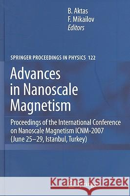 Advances in Nanoscale Magnetism Aktas, Bekir 9783540698814