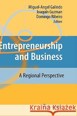 Entrepreneurship and Business: A Regional Perspective Galindo, Miguel-Angel 9783540708995 Springer