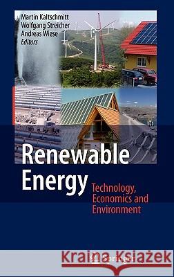 Renewable Energy: Technology, Economics and Environment Kaltschmitt, Martin 9783540709473