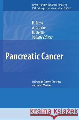 Pancreatic Cancer Andrea Goerke 9783540712664 Not Avail