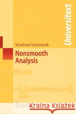 Nonsmooth Analysis Winfried Schirotzek 9783540713326 Springer