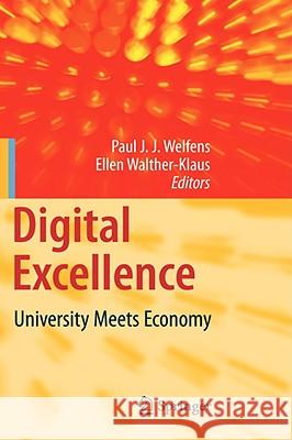 Digital Excellence: University Meets Economy Welfens, Paul J. J. 9783540726203 Springer