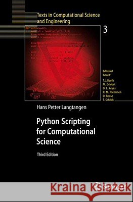 Python Scripting for Computational Science  9783540739159 Springer