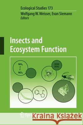 Insects and Ecosystem Function E. Siemann 9783540740032 Springer