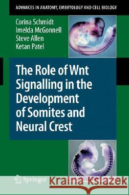 The Role of Wnt Signalling in the Development of Somites and Neural Crest Corina Schmidt Imelda McGonnell Steve Allen 9783540777267