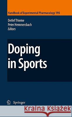 Doping in Sports Detlef Thieme 9783540790877 Springer