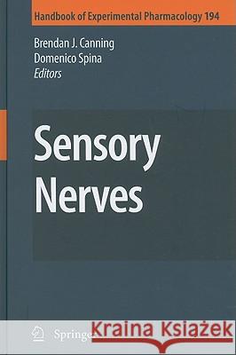 Sensory Nerves Domenico Spina 9783540790891 Springer