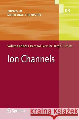 Ion Channels Bernard Fermini 9783540797289 Springer