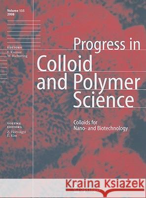 Colloids for Nano- And Biotechnology Hórvölgyi, Zoltán 9783540851332 Springer