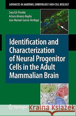 Identification and Characterization of Neural Progenitor Cells in the Adult Mammalian Brain Sara Gil-Peronta-N Arturo Alvare Josa(c) Manuel Garca-A-Verdugo 9783540887188