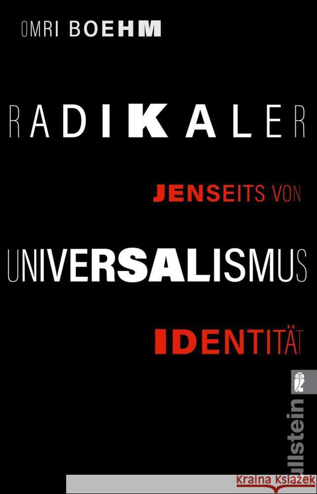Radikaler Universalismus Boehm , Omri 9783548068572