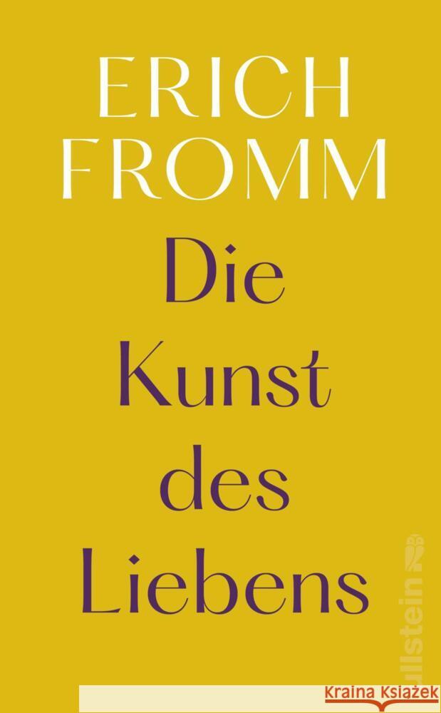 Die Kunst des Liebens Fromm, Erich 9783548069890