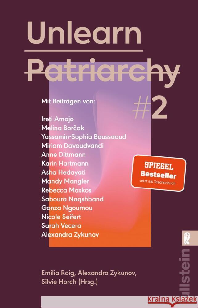 Unlearn Patriarchy 2 Amojo, Ireti, Naqshband, Saboura, Seifert, Nicole 9783548070452