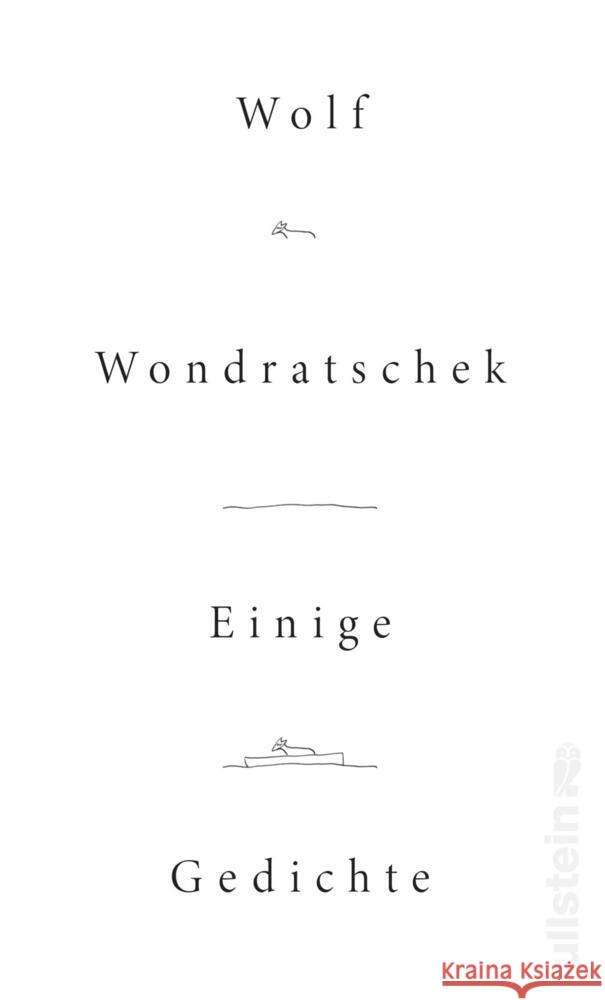 Einige Gedichte Wondratschek, Wolf 9783550050916 Ullstein HC