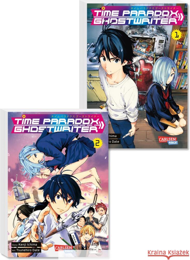 Time Paradox Ghostwriter Komplettpack 1-2 Date, Tsunehiro, Ichima, Kenji 9783551024169 Carlsen Manga