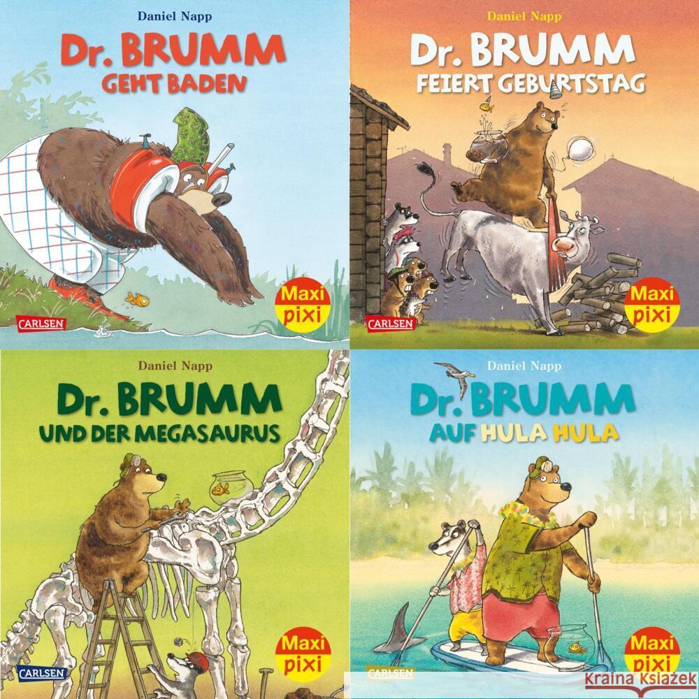 Maxi-Pixi-4er-Set 91: Neues von Dr. Brumm (4x1 Exemplar) Napp, Daniel 9783551030566 Carlsen