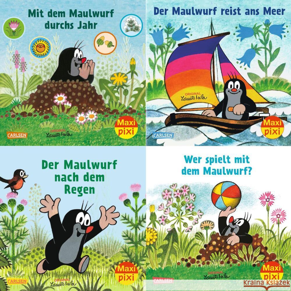 Maxi-Pixi-4er-Set 99: Neues vom Maulwurf (4x1 Exemplar) Sörensen, Hanna 9783551030641