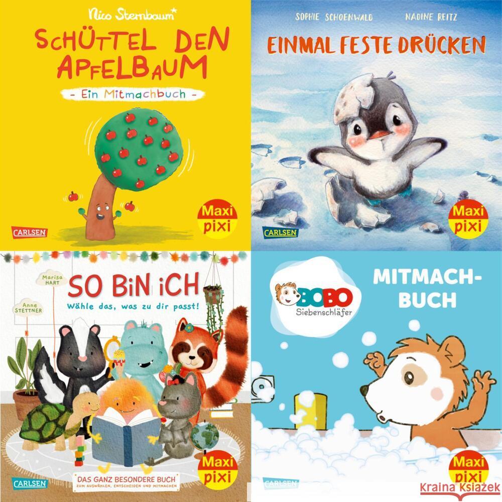 Maxi-Pixi-4er-Set 110: Bilderbücher zum Mitmachen (4x1 Exemplar) diverse 9783551030757