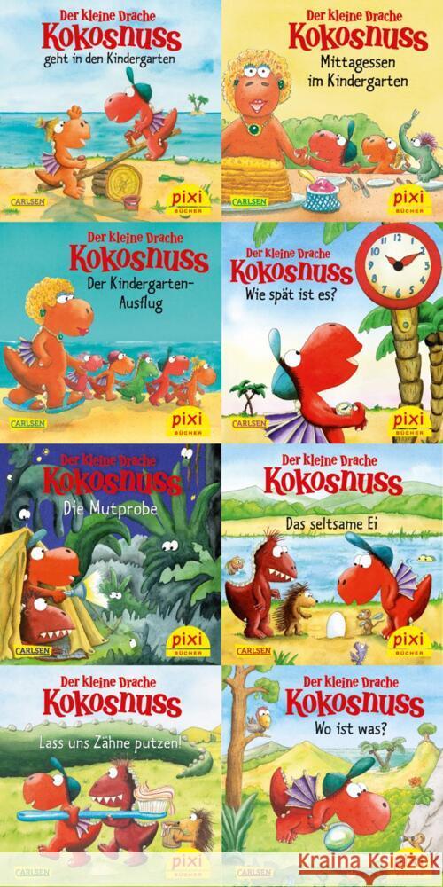Pixi-8er-Set 288: Der kleine Drache Kokosnuss und seine Freunde (8x1 Exemplar), 8 Teile diverse 9783551038708