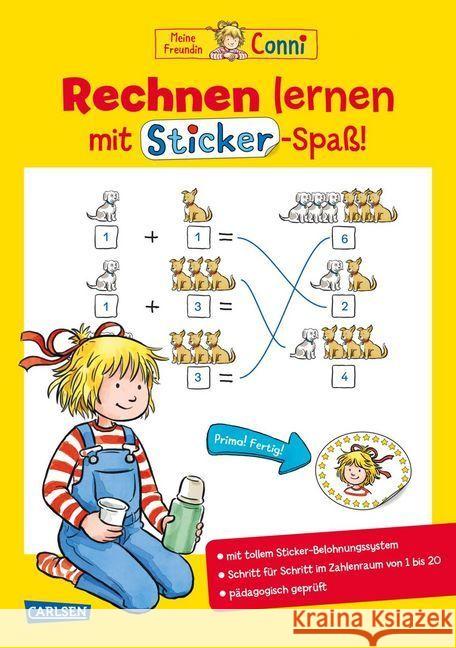 Meine Freundin Conni: Rechnen lernen mit Sticker-Spaß Sörensen, Hanna 9783551182760 Carlsen