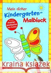 Mein dicker Kindergarten-Malblock : Mit tollen Ausmalpostkarten zum Basteln Velte, Ulrich   9783551185235 Carlsen