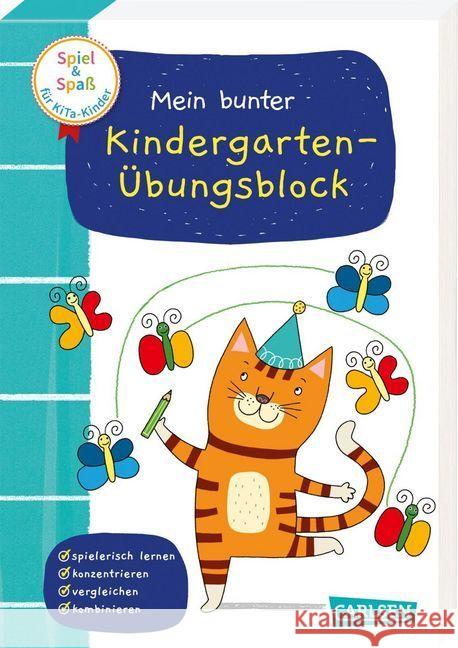 Mein bunter Kindergarten-Übungsblock Himmel, Anna 9783551189721 Carlsen