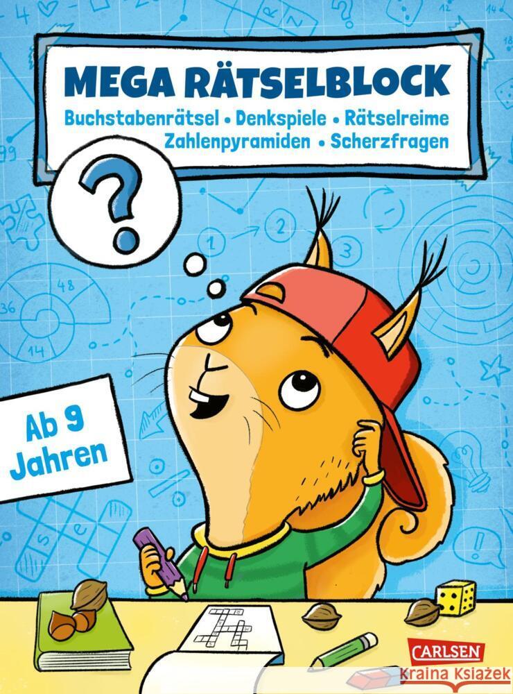 Mega Rätselblock - Buchstabenrätsel, Denkspiele, Zahlenpyramiden, Rätselreime, Scherzfragen Riter, Jasmin 9783551190826 Carlsen