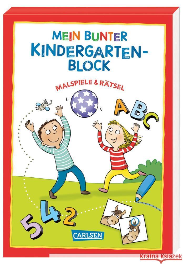 Mein bunter Kindergarten-Block: Malspiele und Rätsel Sörensen, Hanna 9783551190925