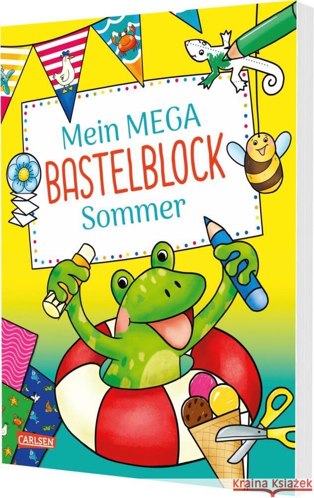 Mein MEGA Bastelblock: Sommer Leintz, Laura 9783551192295 Carlsen