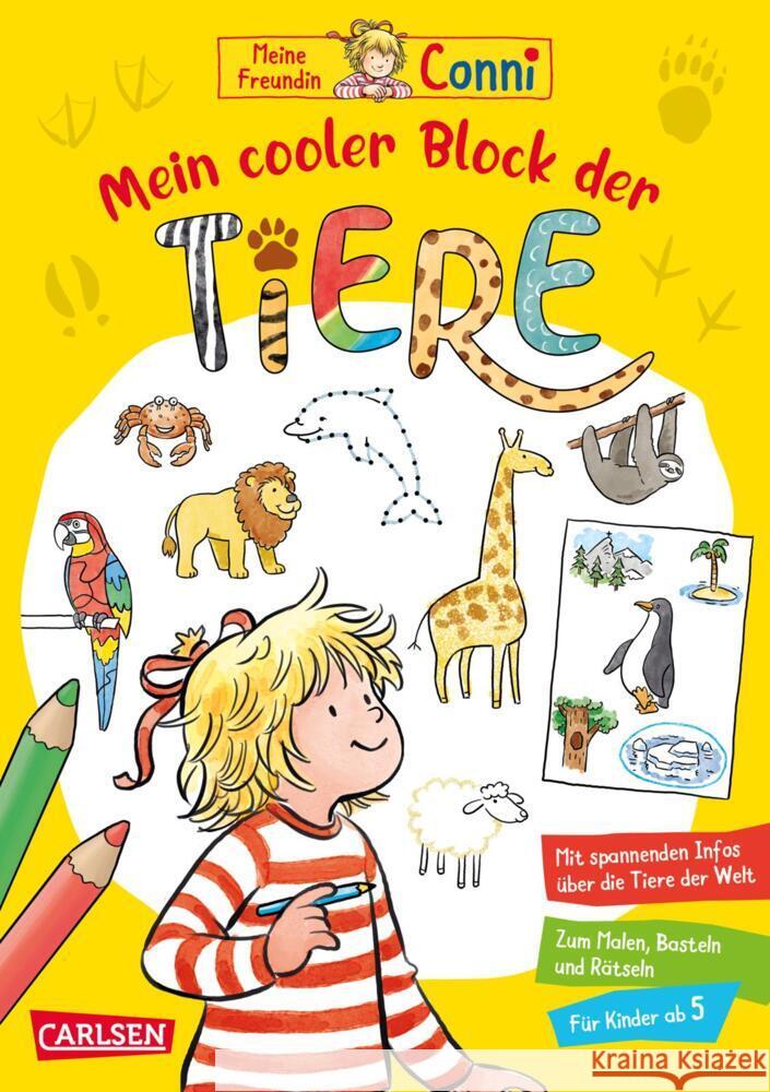 Conni Gelbe Reihe (Beschäftigungsbuch): Mein cooler Block der Tiere Sörensen, Hanna 9783551192448