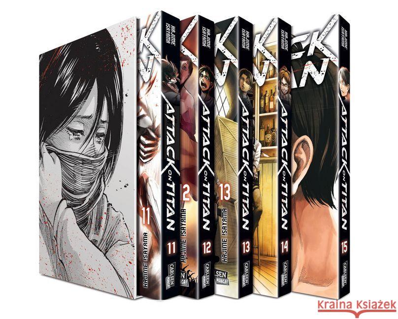 Attack on Titan, 5 Bde., m. Extra. Bd.11-15 Isayama, Hajime 9783551791665 Carlsen