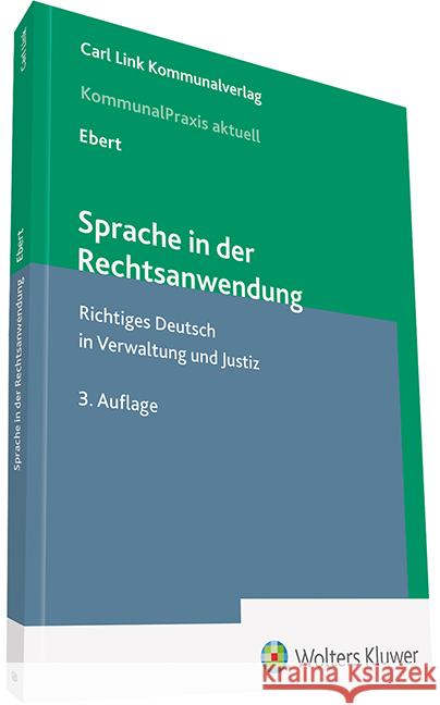 Sprache in der Rechtsanwendung Ebert, Frank 9783556082874