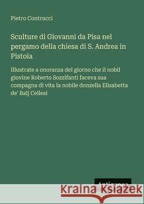 Sculture di Giovanni da Pisa nel pergamo della chiesa di S. Andrea in Pistoia: Illustrate a onoranza del giorno che il nobil giovine Roberto Sozzifant Pietro Contrucci 9783563211014
