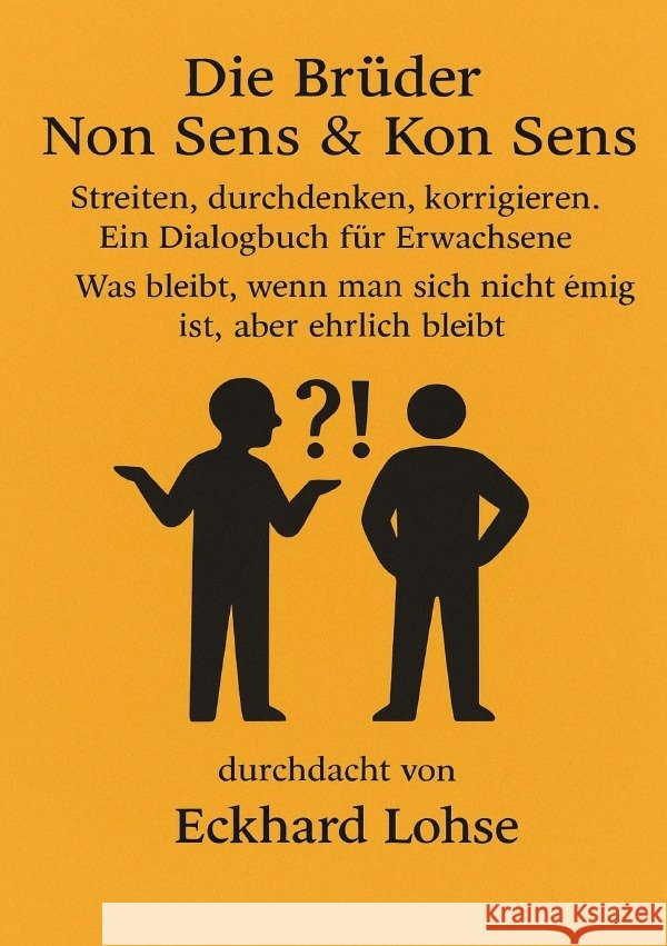 Die Brüder Non Sens & Con Sens Lohse, Eckhard 9783565050802