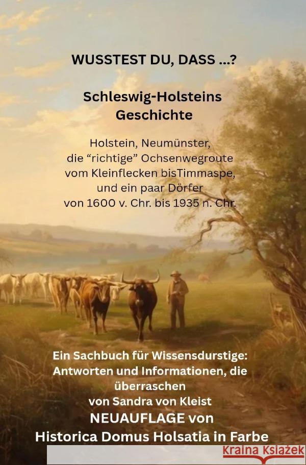 WUSSEST DU, DASS ...? Schleswig-Holsteins Geschichte von Kleist, Sandra 9783565107407