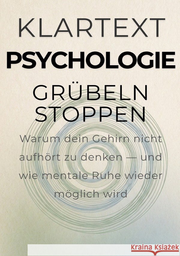 Grübeln stoppen Altmann, Michael 9783565261635